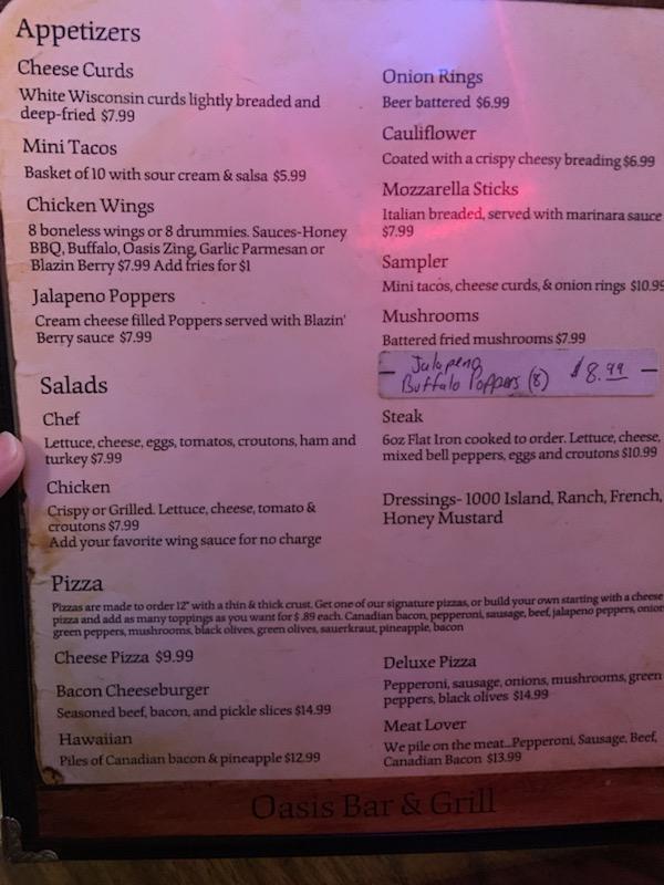 Oasis Bar & Grill Dish 3